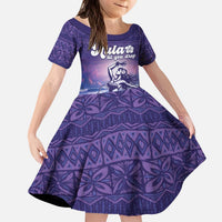 Aloha Hawaii Kauai Island Kid Short Sleeve Dress Hula Till You Drop