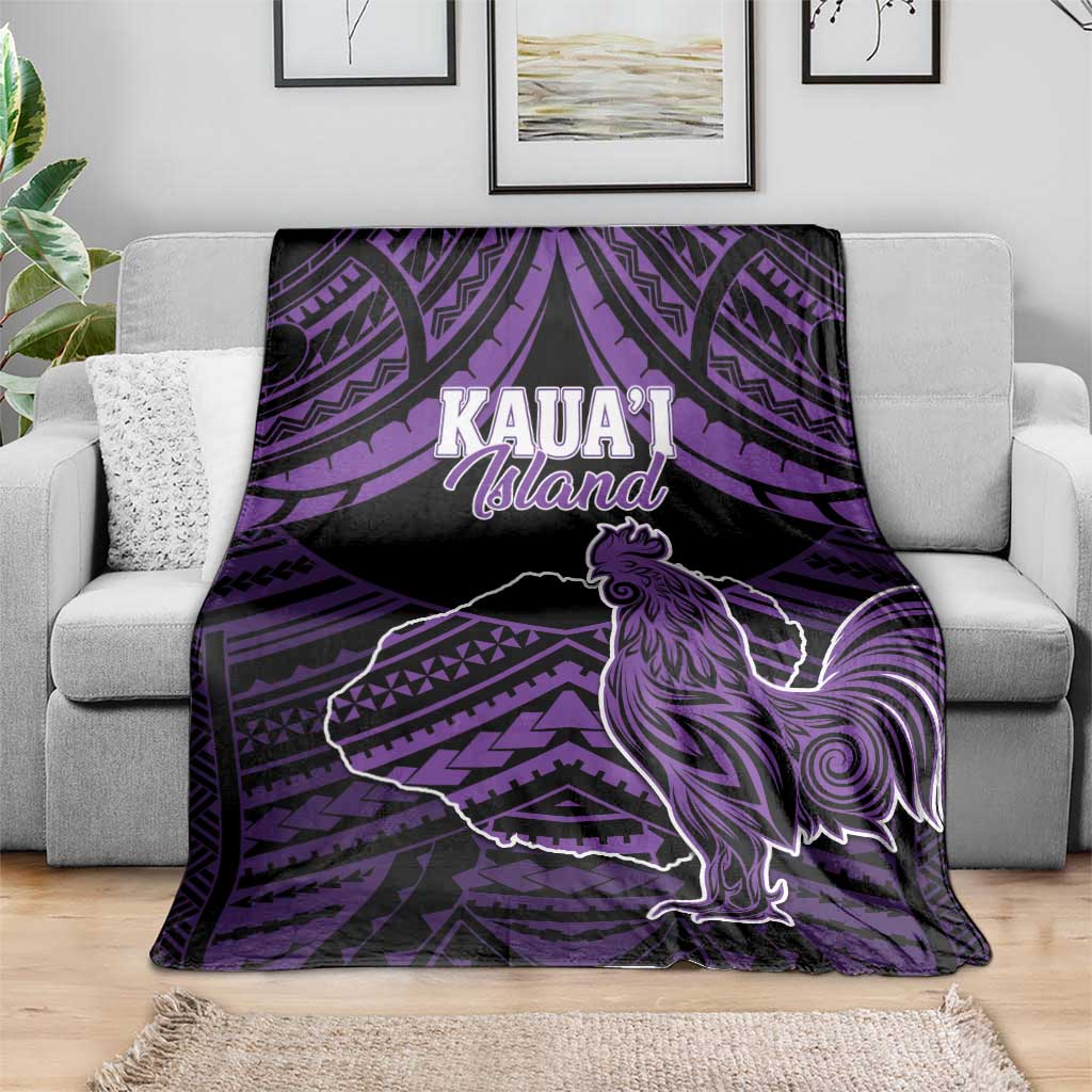 Hawaii Kauai Island Blanket Rooster Tribal Tattoo Simple Style