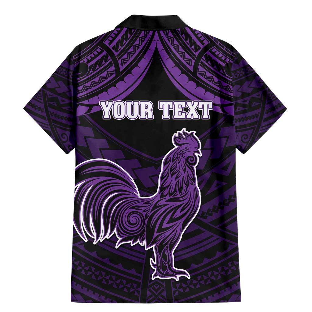 Personalised Hawaii Kauai Island Family Matching Mermaid Dress and Hawaiian Shirt Rooster Tribal Tattoo Simple Style LT05 - Polynesian Pride