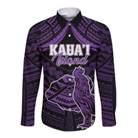 Personalised Hawaii Kauai Island Long Sleeve Button Shirt Rooster Tribal Tattoo Simple Style