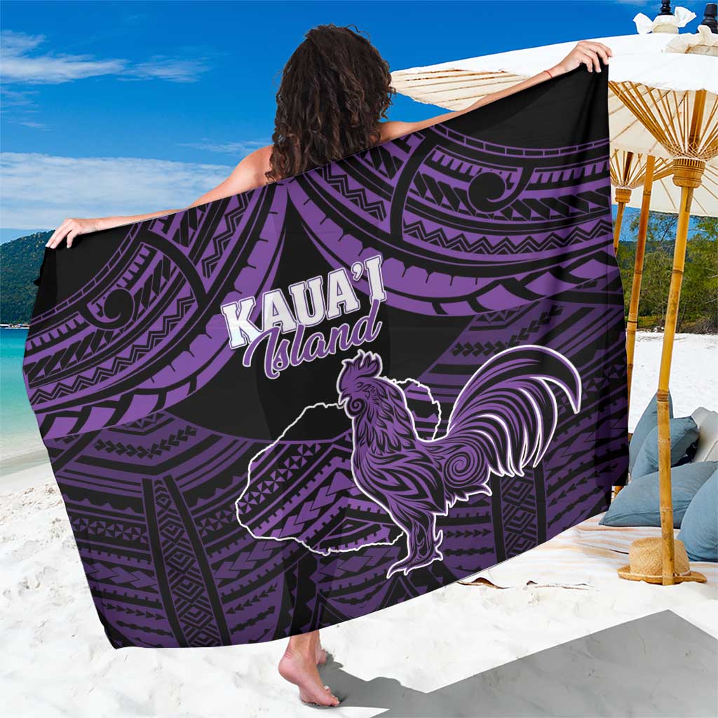 Hawaii Kauai Island Sarong Rooster Tribal Tattoo Simple Style