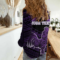 Personalised Hawaii Kauai Island Women Casual Shirt Rooster Tribal Tattoo Simple Style