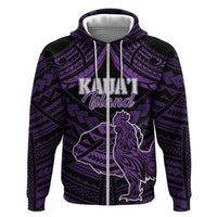 Personalised Hawaii Kauai Island Zip Hoodie Rooster Tribal Tattoo Simple Style