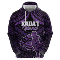 Personalised Hawaii Kauai Island Zip Hoodie Rooster Tribal Tattoo Simple Style