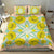 Cook Islands Tivaevae Quilt Bedding Set Peach - Polynesian Pride