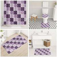 Lavender Manta Ray Hawaiian Quilt Motif Bathroom Set