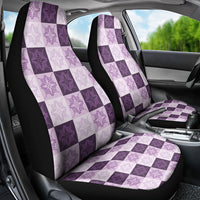 Lavender Manta Ray Hawaiian Quilt Motif Car Seat Cover
