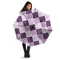 Lavender Manta Ray Hawaiian Quilt Motif Umbrella