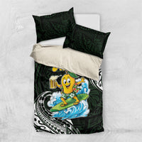 Aloha Hawaii Mango Surfing Bedding Set Polynesian Style