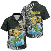 Aloha Hawaii Mango Surfing Family Matching Mermaid Dress and Hawaiian Shirt Polynesian Style