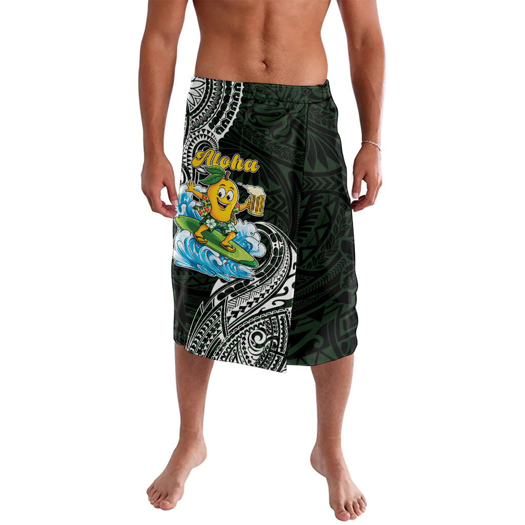 Aloha Hawaii Mango Surfing Lavalava Polynesian Style LT05 Black - Polynesian Pride
