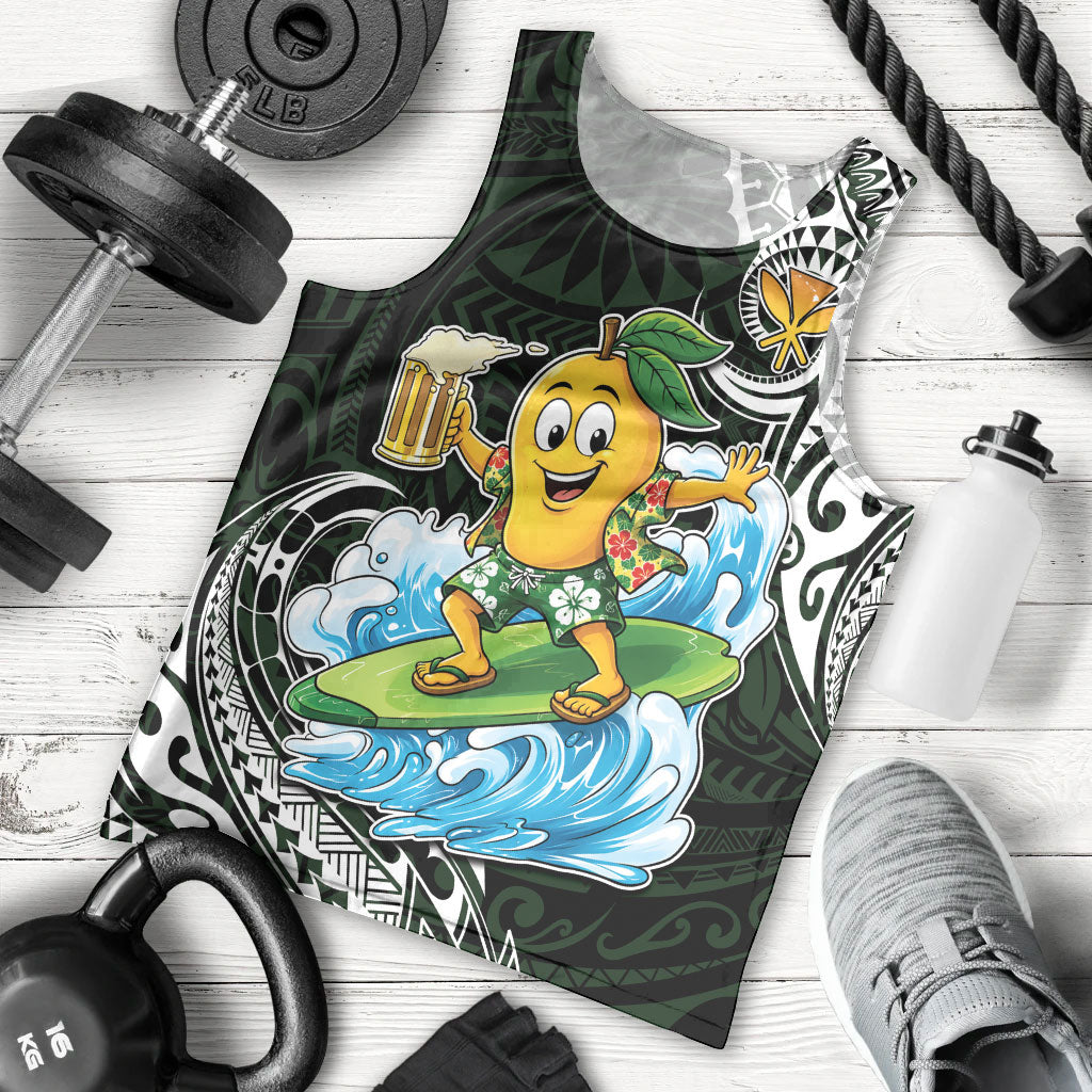 Aloha Hawaii Mango Surfing Men Tank Top Polynesian Style