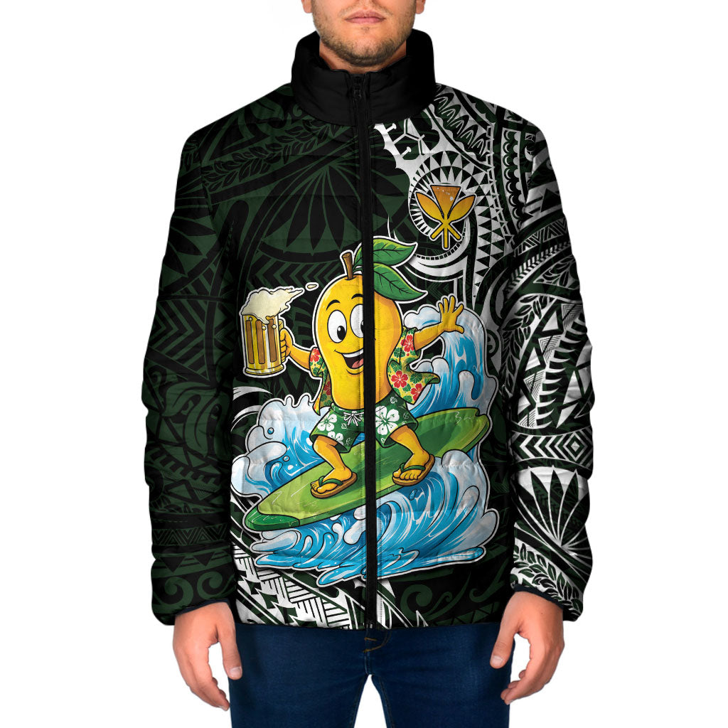 Aloha Hawaii Mango Surfing Padded Jacket Polynesian Style