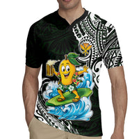Aloha Hawaii Mango Surfing Rugby Jersey Polynesian Style
