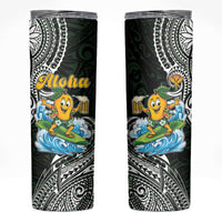 Aloha Hawaii Mango Surfing Skinny Tumbler Polynesian Style