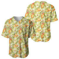 Vintage Hawaii Mango Baseball Jersey Yellow Green Hawaiian Palaka