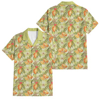 Vintage Hawaii Mango Family Matching Mermaid Dress and Hawaiian Shirt Yellow Green Hawaiian Palaka