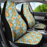 Vintage Hawaii Mango Car Seat Cover Blue Hawaiian Palaka