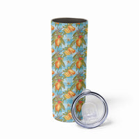 Vintage Hawaii Mango Skinny Tumbler Blue Hawaiian Palaka