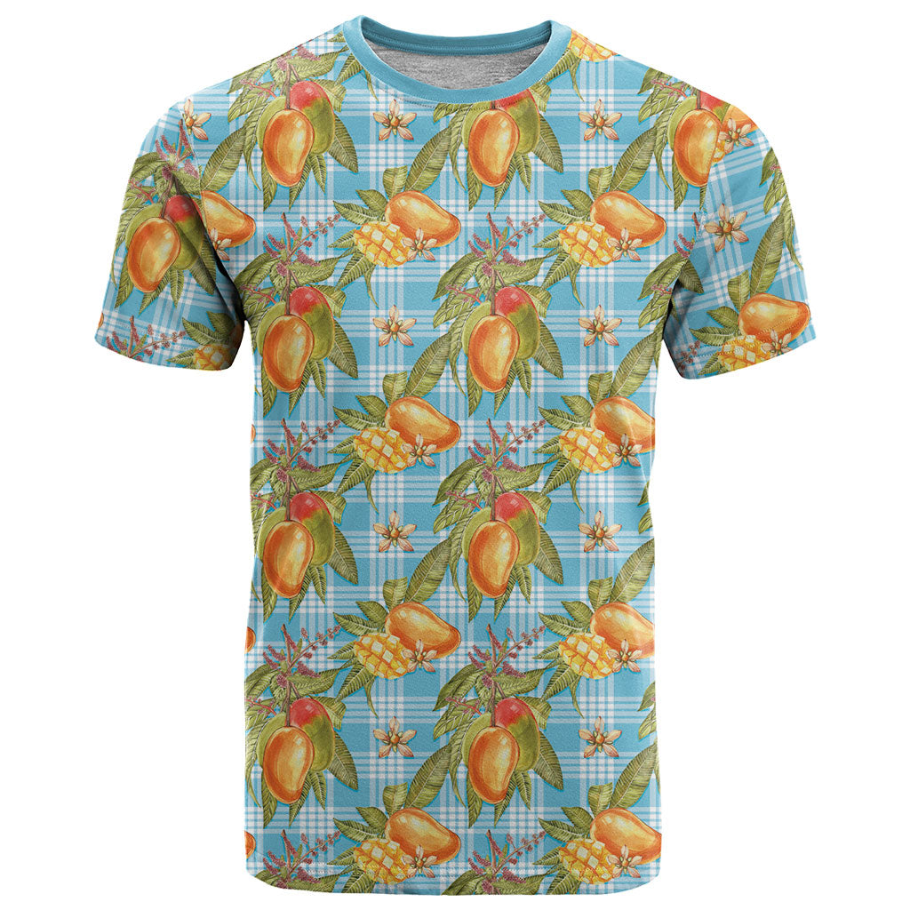 Vintage Hawaii Mango T Shirt Blue Hawaiian Palaka