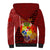 Personalized Tonga Sherpa Hoodie Coat Of Arms Tongatapu With Ngatu Pattern LT05 - Polynesian Pride