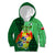 Personalized Tonga Kid Hoodie Coat Of Arms Haapai With Ngatu Pattern LT05 Hoodie Green - Polynesian Pride