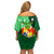 Personalized Tonga Off Shoulder Short Dress Coat Of Arms Haapai With Ngatu Pattern LT05 - Polynesian Pride