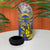 Personalised Niue The Rock 4 in 1 Can Cooler Tumbler Niuean Crab Hiapo Pattern Blue Version