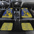 Niue The Rock Car Mats Niuean Crab Hiapo Pattern Blue Version