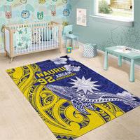 Nauru 92nd Anniversary Of Angam Area Rug Polynesian Whale Pattern