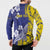 Personalised Nauru 92nd Anniversary Of Angam Button Sweatshirt Polynesian Whale Pattern