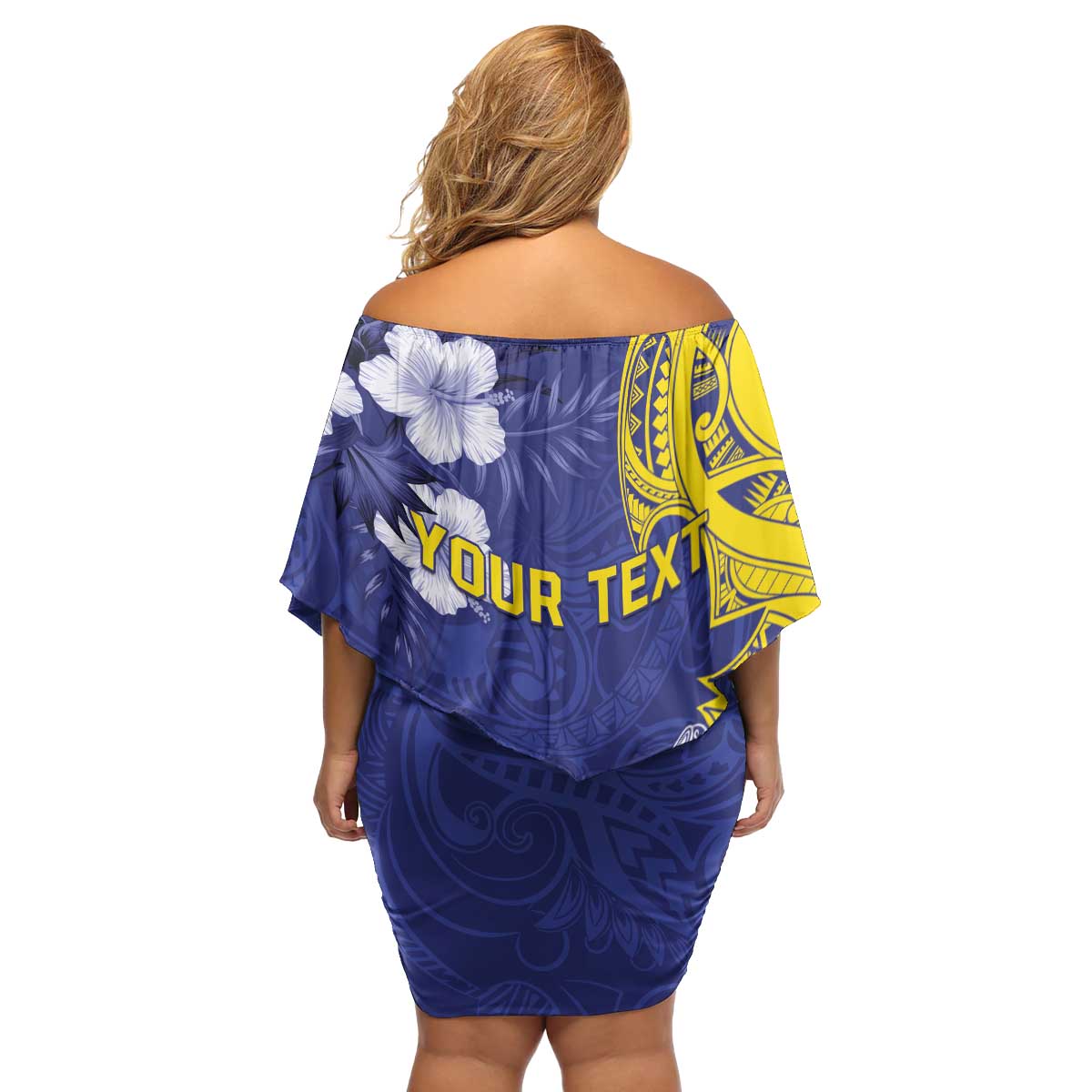 Personalised Nauru 92nd Anniversary Of Angam Family Matching Off Shoulder Short Dress and Hawaiian Shirt Polynesian Whale Pattern