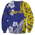 Personalised Nauru 92nd Anniversary Of Angam Sweatshirt Polynesian Whale Pattern