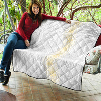 Niue White Sunday Quilt Niuean Hiapo With Puakenikeni Lei