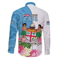 Fiji Day Family Matching Summer Maxi Dress and Hawaiian Shirt Tanoa Hibiscus Fijian Tapa Masi Pattern LT05 - Polynesian Pride