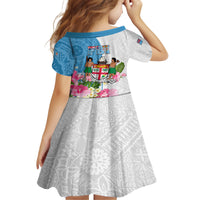 Fiji Day Family Matching Tank Maxi Dress and Hawaiian Shirt Tanoa Hibiscus Fijian Tapa Masi Pattern LT05 - Polynesian Pride