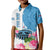 Fiji Day Kid Polo Shirt Tanoa Hibiscus Fijian Tapa Masi Pattern LT05 Kid White - Polynesian Pride