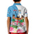 Fiji Day Kid Polo Shirt Tanoa Hibiscus Fijian Tapa Masi Pattern LT05 - Polynesian Pride