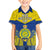 Niue Constitution Day Family Matching Puletasi Dress and Hawaiian Shirt Coat Of Arms Niuean Hiapo Pattern LT05 Son's Shirt Yellow - Polynesian Pride