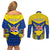 personalized-niue-constitution-day-couples-matching-off-shoulder-short-dress-and-long-sleeve-button-shirts-coat-of-arms-niuean-hiapo-pattern