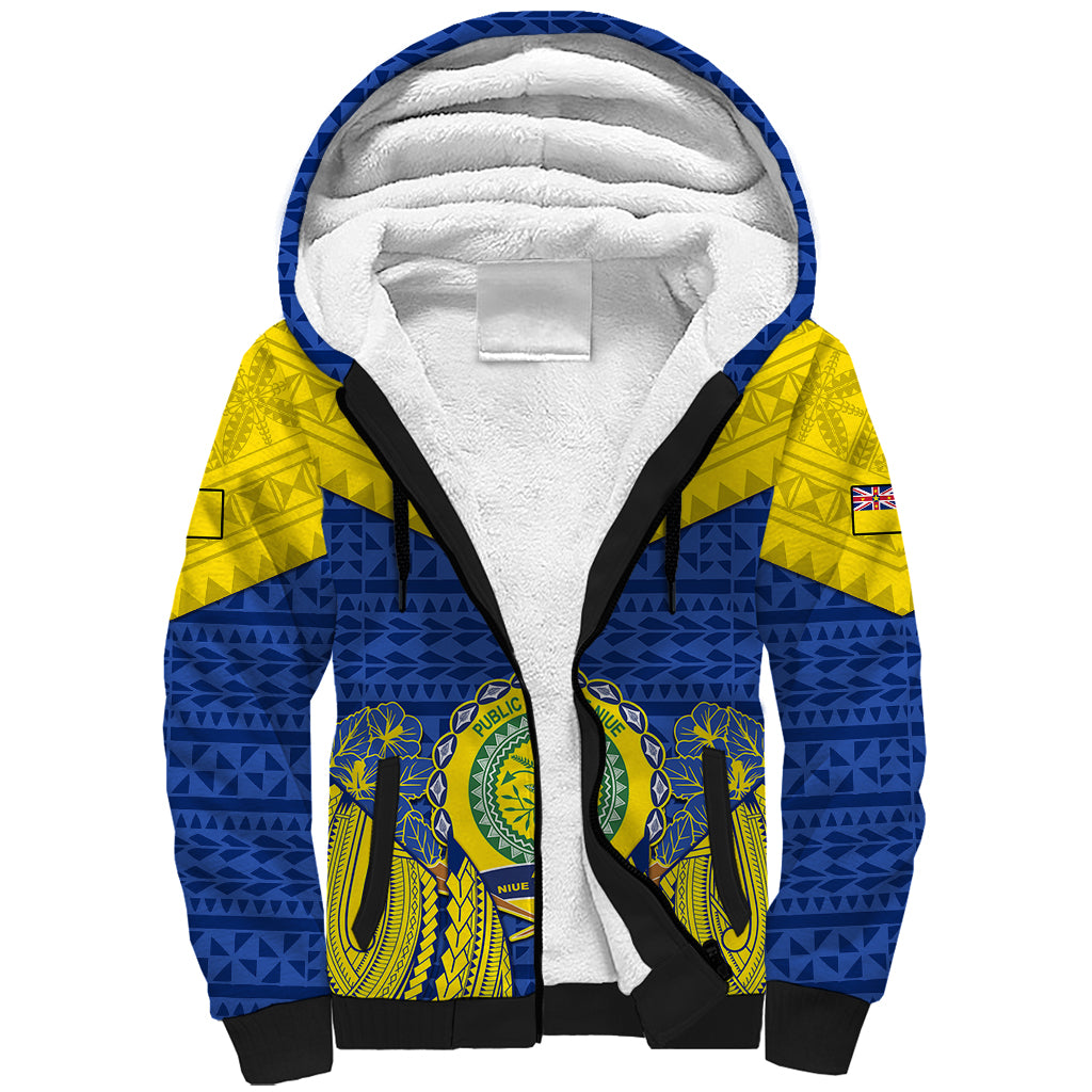 personalized-niue-constitution-day-sherpa-hoodie-coat-of-arms-niuean-hiapo-pattern
