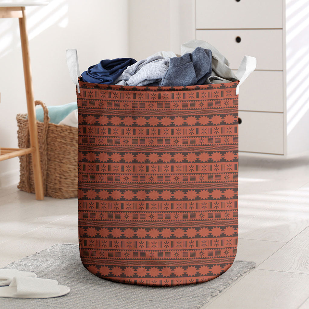 Polynesian Princess Inspired Tapa Pattern Laundry Basket LT05 Red - Polynesian Pride