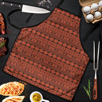 Polynesian Princess Inspired Tapa Pattern Apron LT05 Red - Polynesian Pride