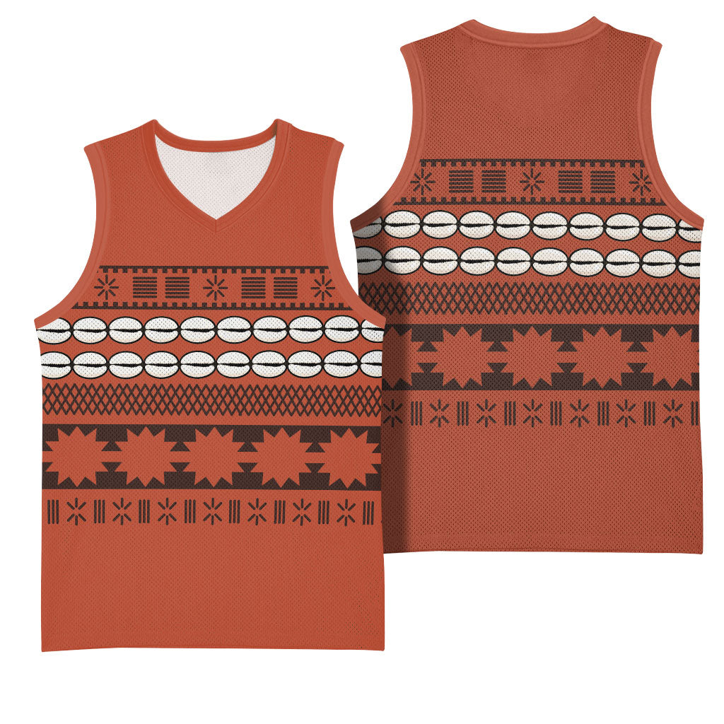 Polynesian Princess Inspired Tapa Pattern Basketball Jersey LT05 - Polynesian Pride