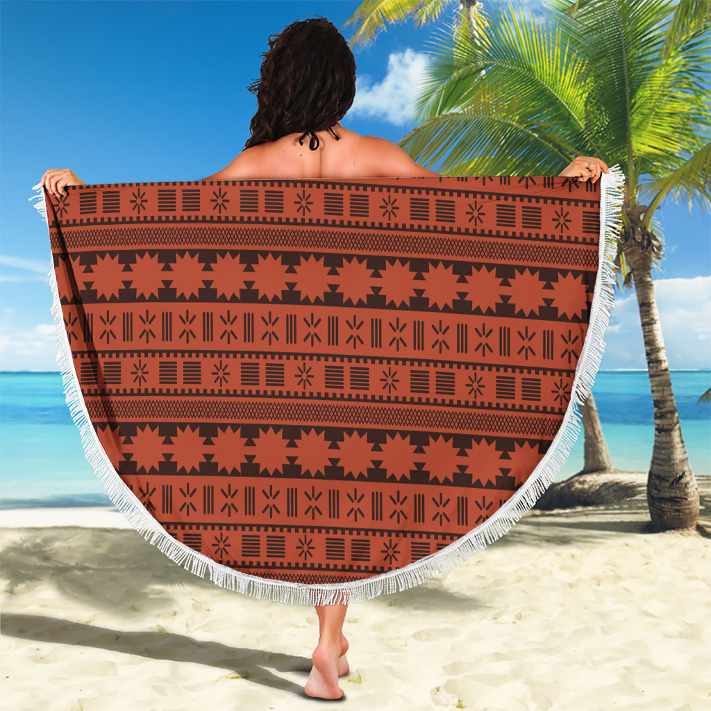 Polynesian Princess Inspired Tapa Pattern Beach Blanket LT05 - Polynesian Pride
