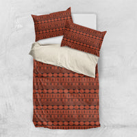 Polynesian Princess Inspired Tapa Pattern Bedding Set LT05 US Twin 172cm x 218cm Red - Polynesian Pride