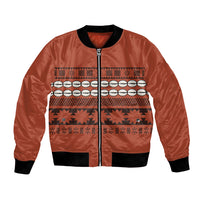 Polynesian Princess Inspired Tapa Pattern Bomber Jacket LT05 Unisex Red - Polynesian Pride