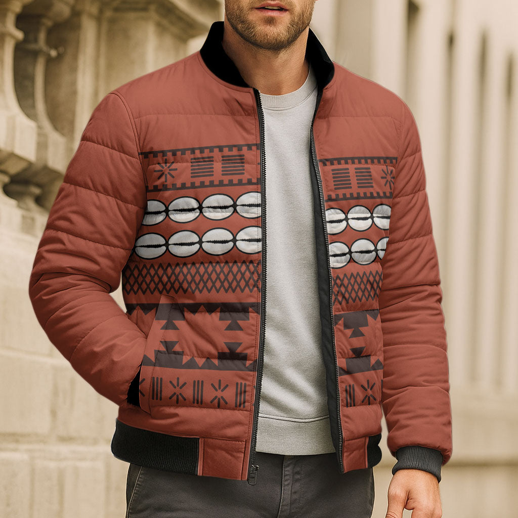 Polynesian Princess Inspired Tapa Pattern Bomber Puffer Jacket LT05 - Polynesian Pride