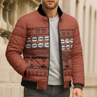 Polynesian Princess Inspired Tapa Pattern Bomber Puffer Jacket LT05 - Polynesian Pride