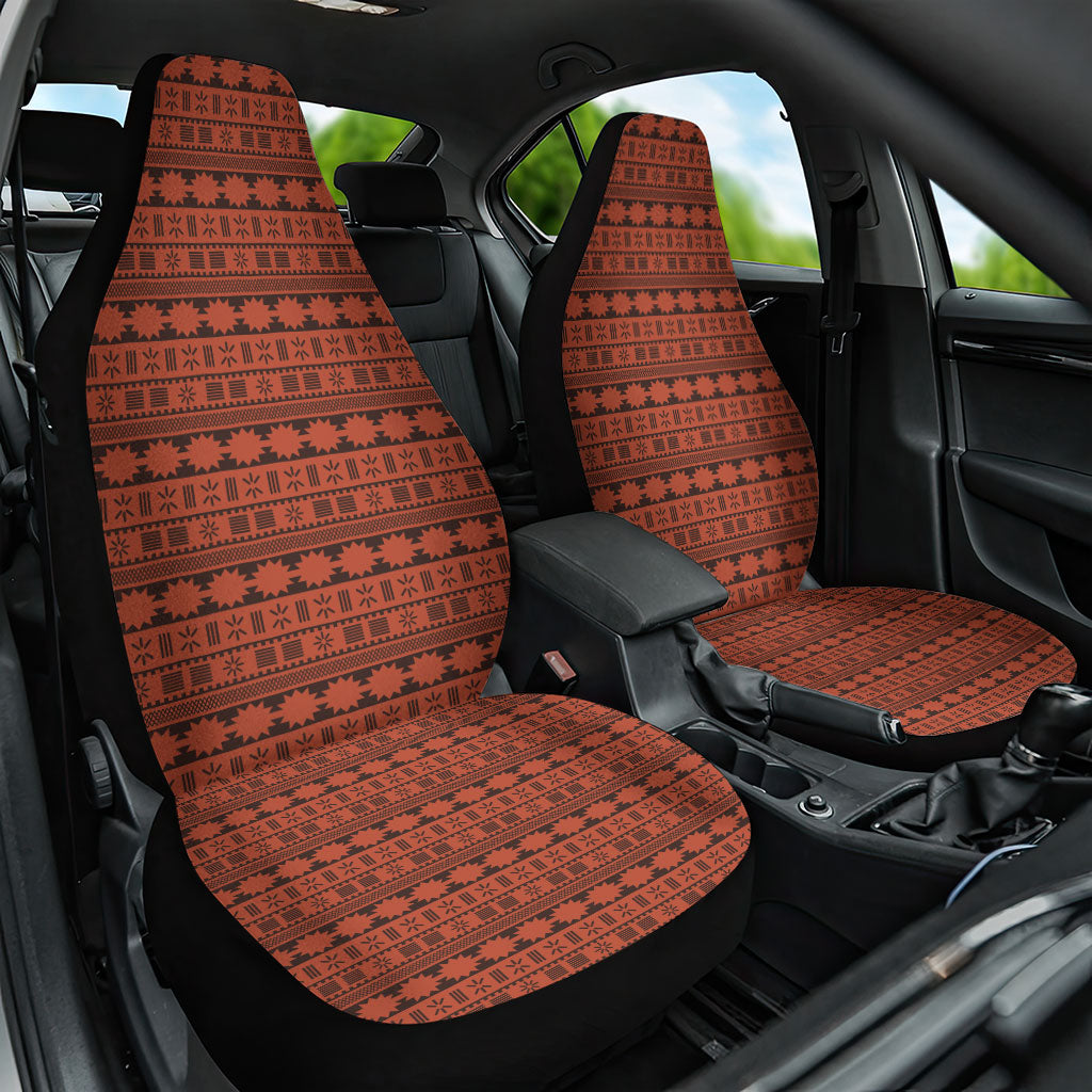 Polynesian Princess Inspired Tapa Pattern Car Seat Cover LT05 One Size Red - Polynesian Pride